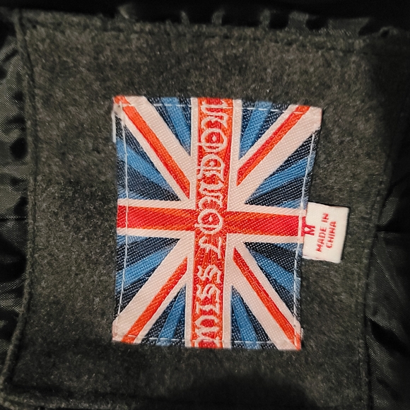 Woman Gray Double-Breasted Jacket #237 - Picture 5 of 5